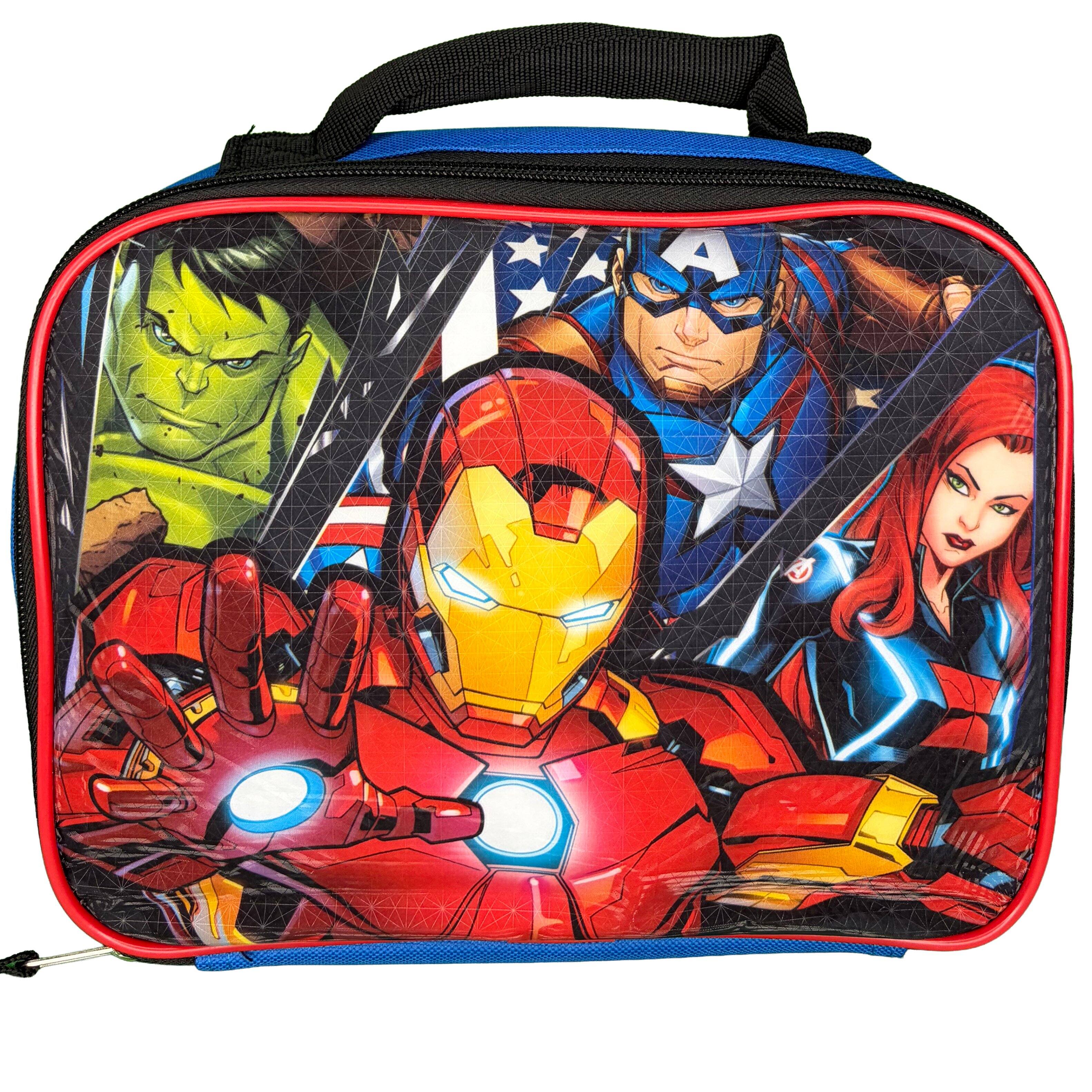 Alt View 5. Marvel - Marvel Iron Man 16" Shoulder Backpack for School with Rectangular Lunch Bag for Boys - Assorted Pre-Pack.