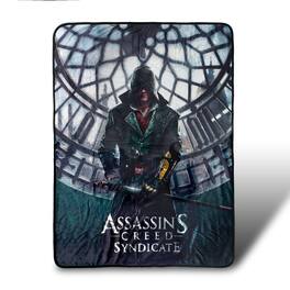 Just Funky - Assassin's Creed Syndicate Lightweight Fleece Throw Blanket | 45 x 60 Inches - Black
