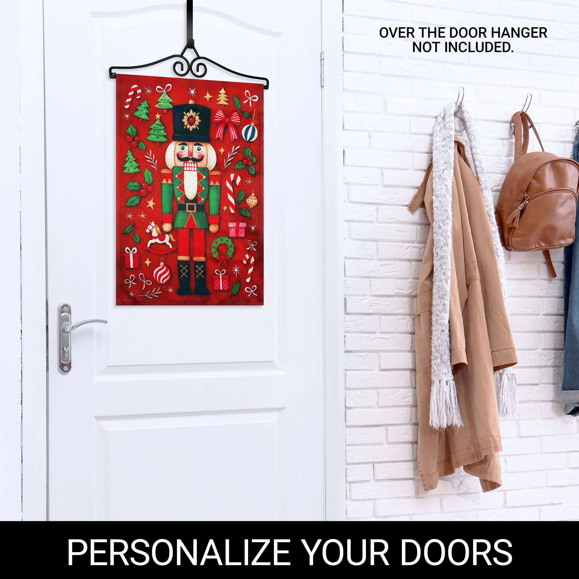OVER THE DOOR HANGER NOT INCLUDED.

PERSONALIZE YOUR DOORS