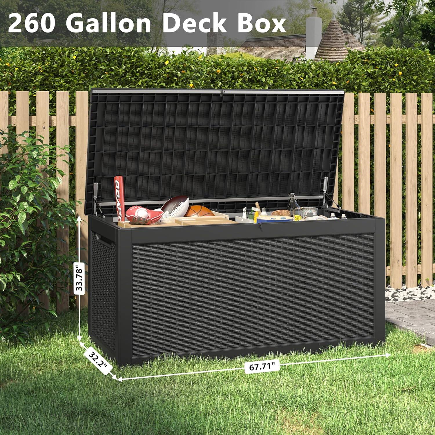 260 Gallon Deck Box

AYDO

33.78" x 32.2" x 67.71"