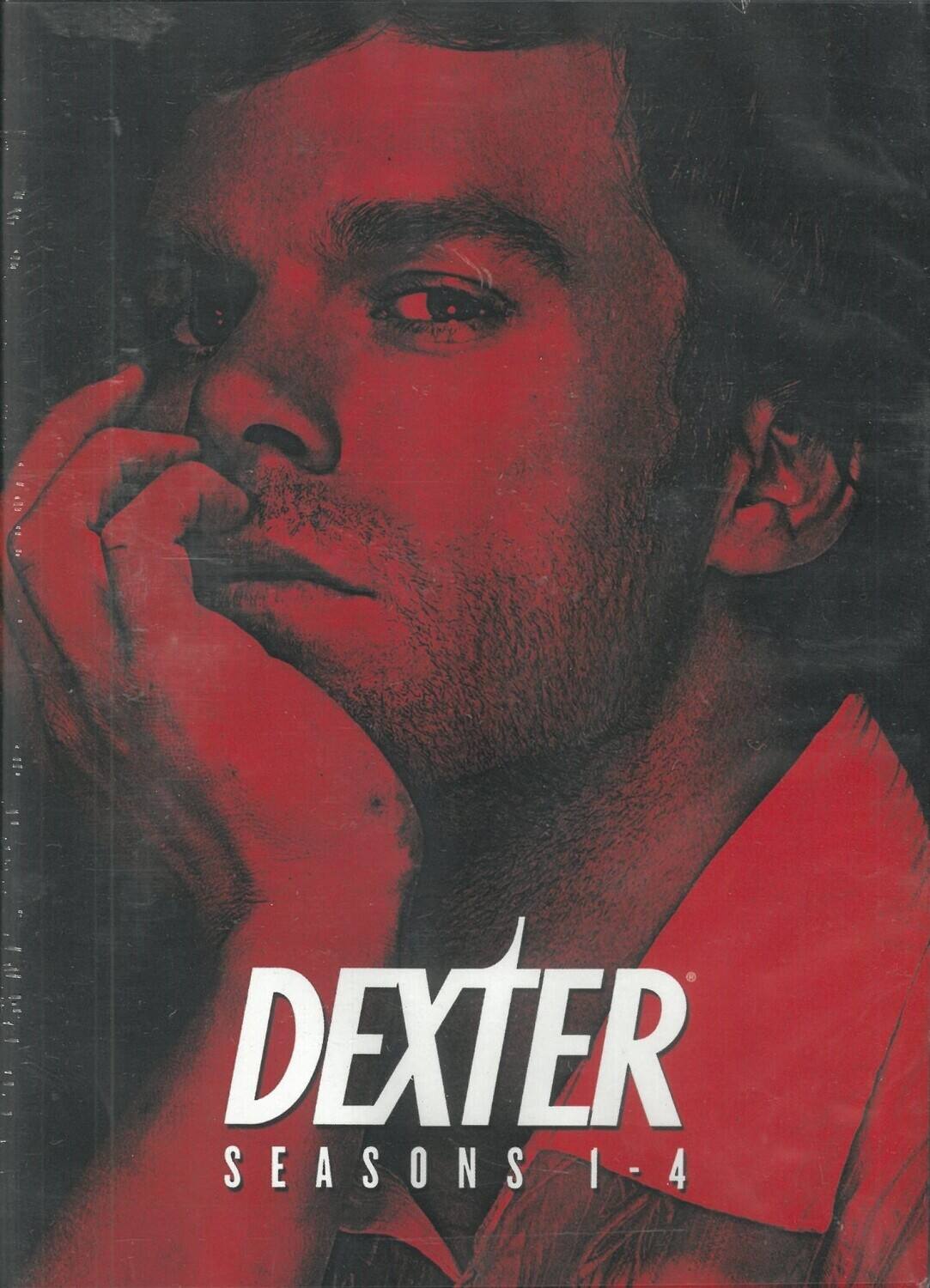 Front. Dexter: Seasons 1 - 4   - DVD.