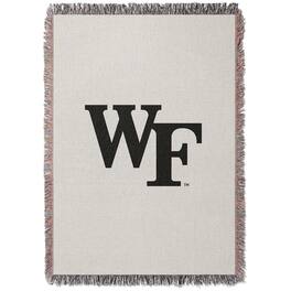 Chad & Jake - Wake Forest Demon Deacons Woven Blanket - White