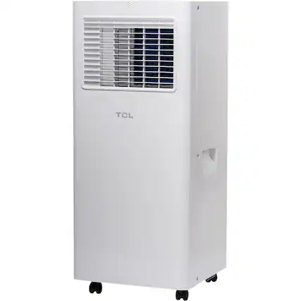 Front. TCL - 250 Sq. Ft. Smart Portable Air Conditioner - White.