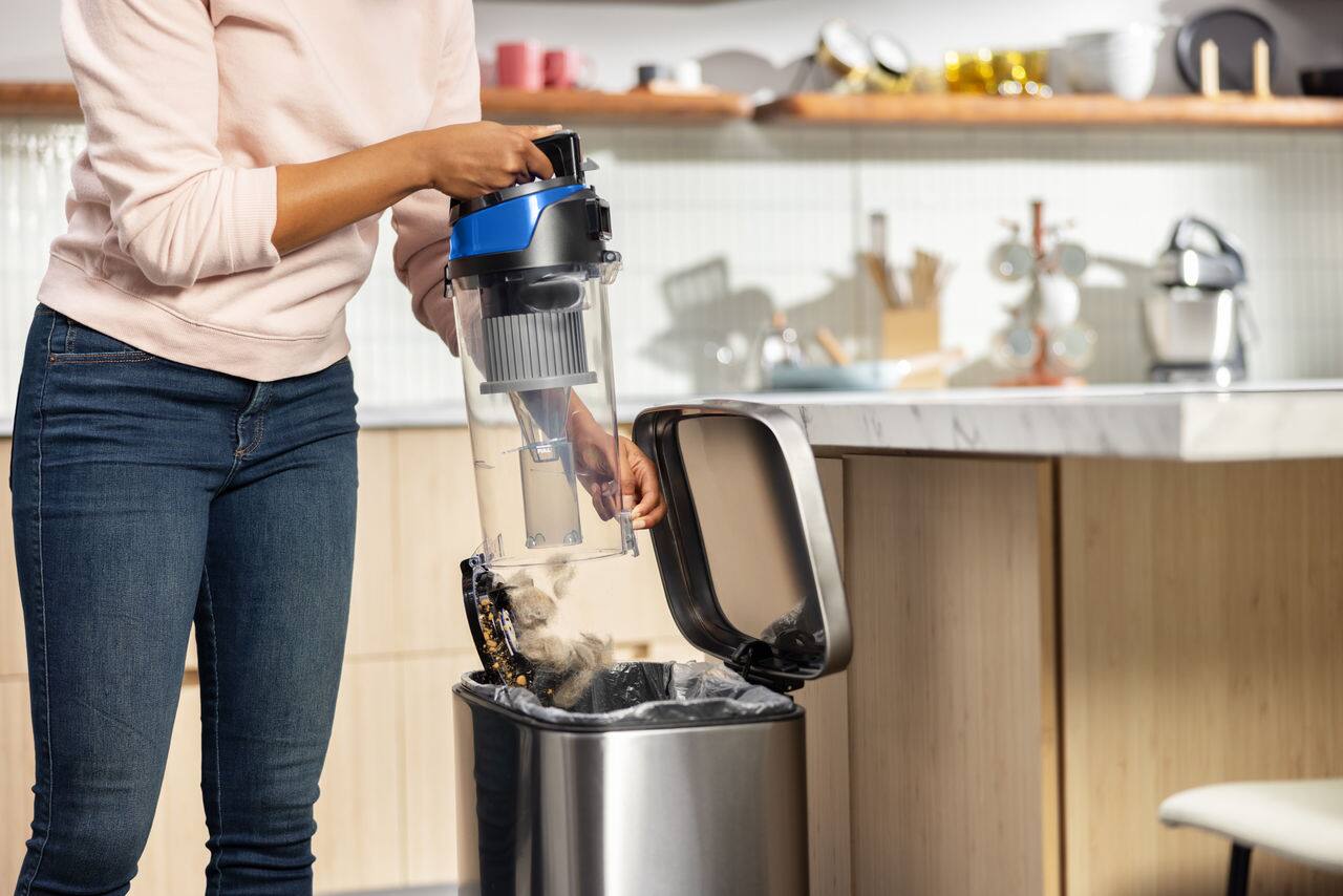 Back. BISSELL - BISSELL CleanView Swivel Pet Upright Vacuum Cleaner - Blue.