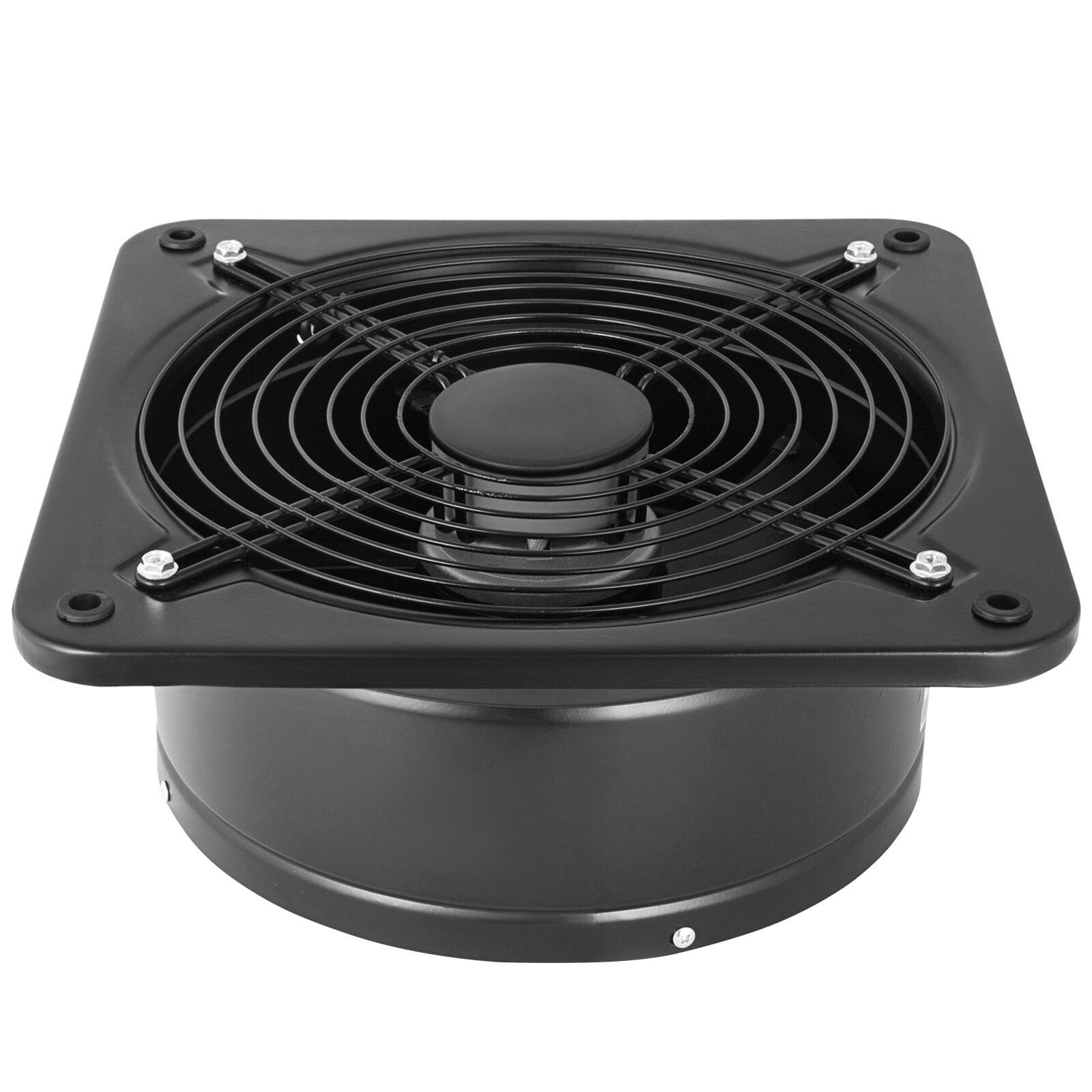 Alt View 5. VEVOR - 12 Inch Industrial Ventilation Extractor ventilation fan commercial air blower fan Metal Axial Exhaust 300MM Air Puller - Black.