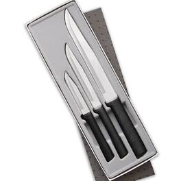 Rada - 3 Piece Housewarming Knife Gift Set, Handles - Black