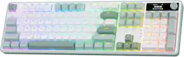 REDRAGON - K761 PRO Wireless 104-Key Gasket Gaming Keyboard, Screen & Knob - White&Green