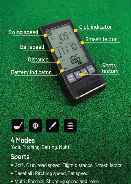 PRGR Portable Golf Launch Monitor Black HS-130A Best Buy