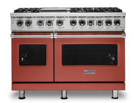 Viking - 5-Series Dual Fuel Self-Clean 48"W Sealed Burner Range - Spiced Cider