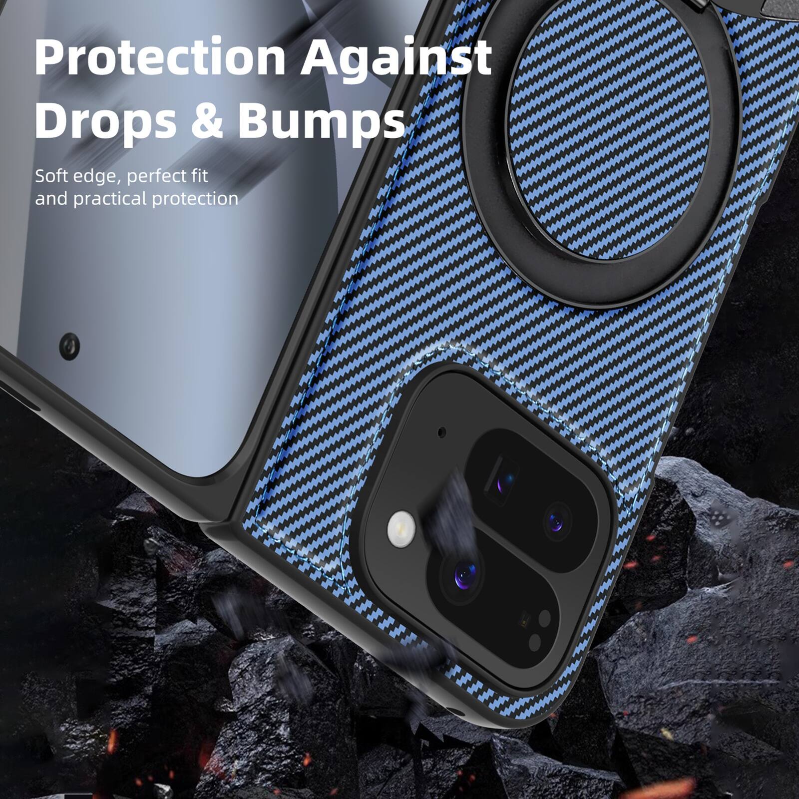 Protection Against Drops & Bumps  
Soft edge, perfect fit and practical protection