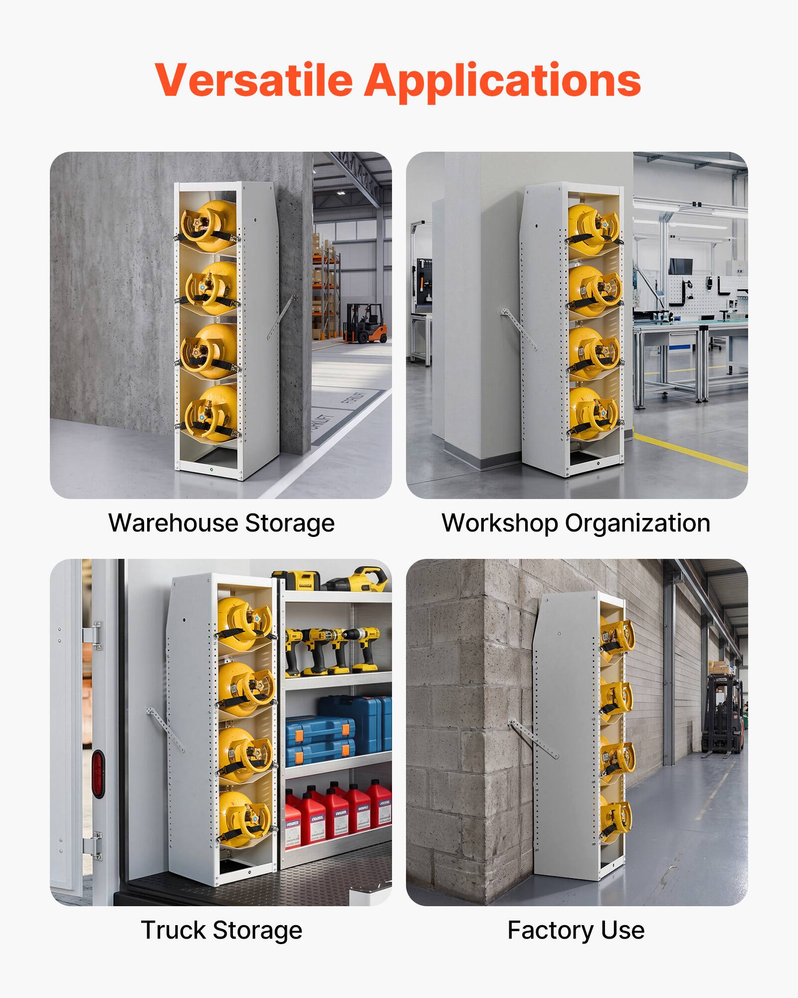 Versatile Applications

- Warehouse Storage
- Workshop Organization
- Truck Storage
- Factory Use