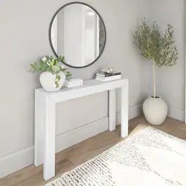 Plank+Beam - Modern Console Table - 46 inches - White