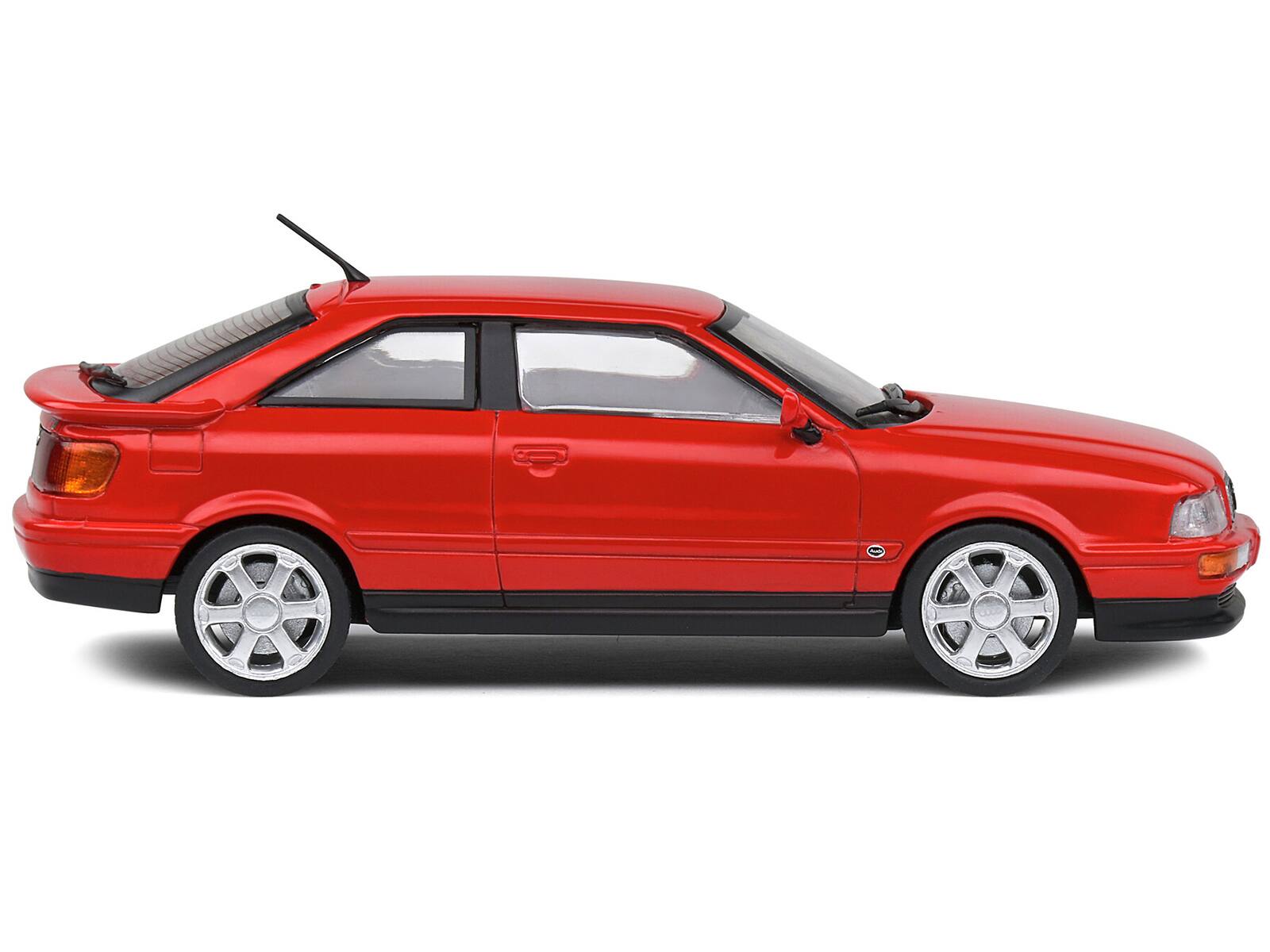 Angle. Solido - 1992 Audi Coupe S2 Lazer Red 1/43 Diecast Model Car by Solido - Red.