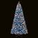 Alt View 9. Gymax - Gymax 8 FT Pre-Lit Artificial Christmas Tree Blue Hinged Xmas Tree w/ 1458 Frosted PVC Branch Tips - Blue.