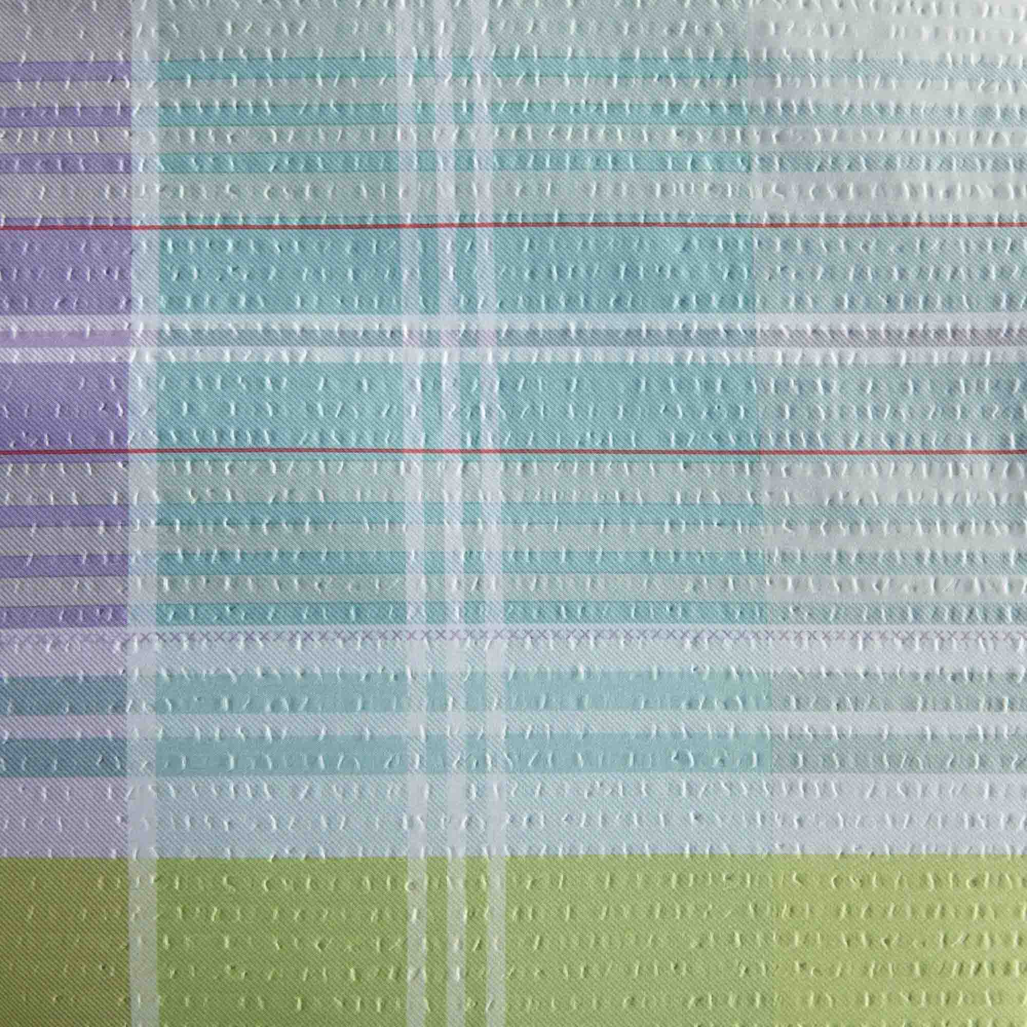 Front. Shavel Home Products - Shavel Home Products Seersucker Polyester Comforter Set in Sailor Stripe - Summer plaid.