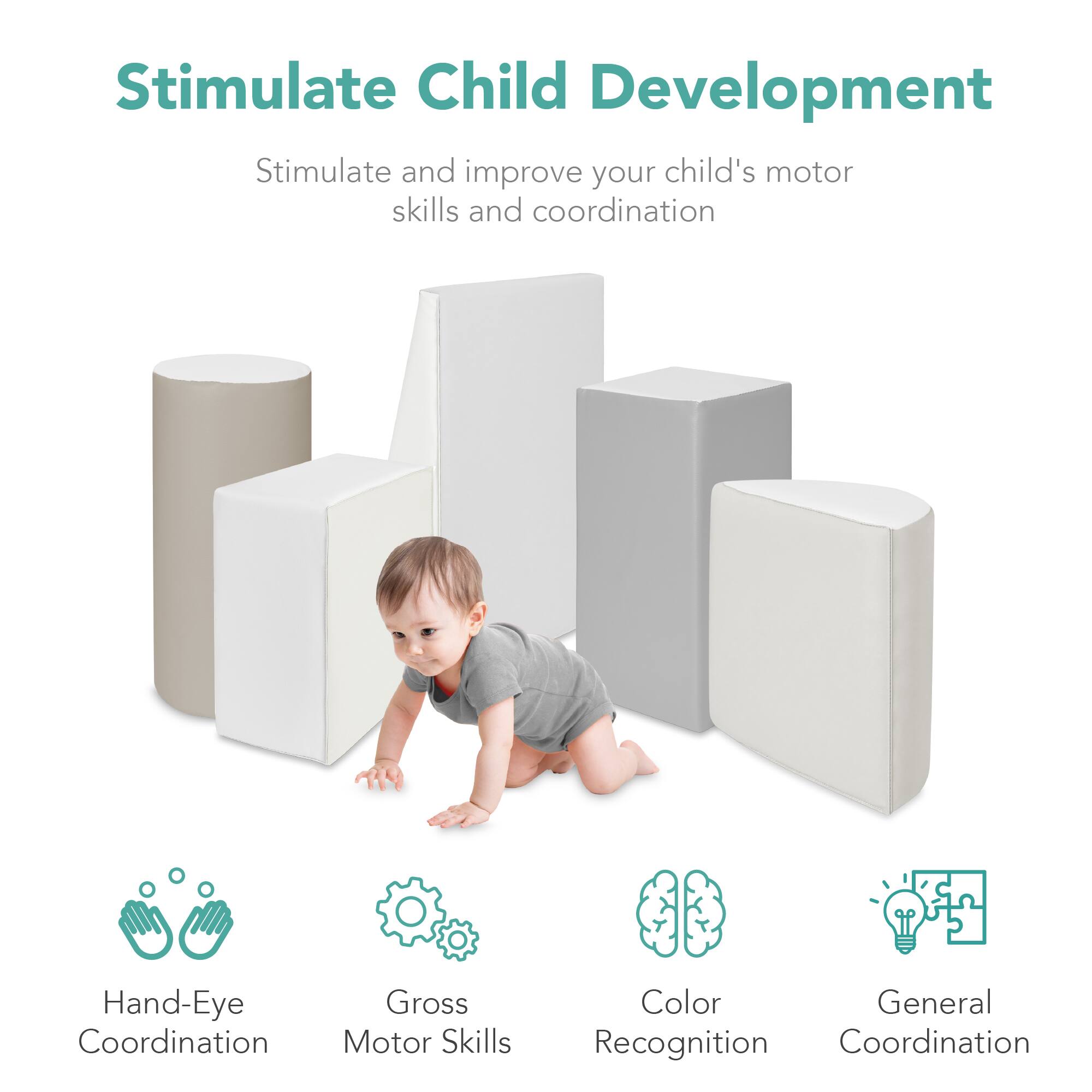 Stimulate Child Development

Stimulate and improve your child's motor skills and coordination

- Hand-Eye Coordination
- Gross Motor Skills
- Color Recognition
- General Coordination