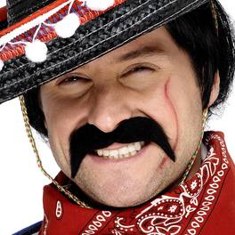 Smiffys - Mexican Moustache Costume Accessory - Black