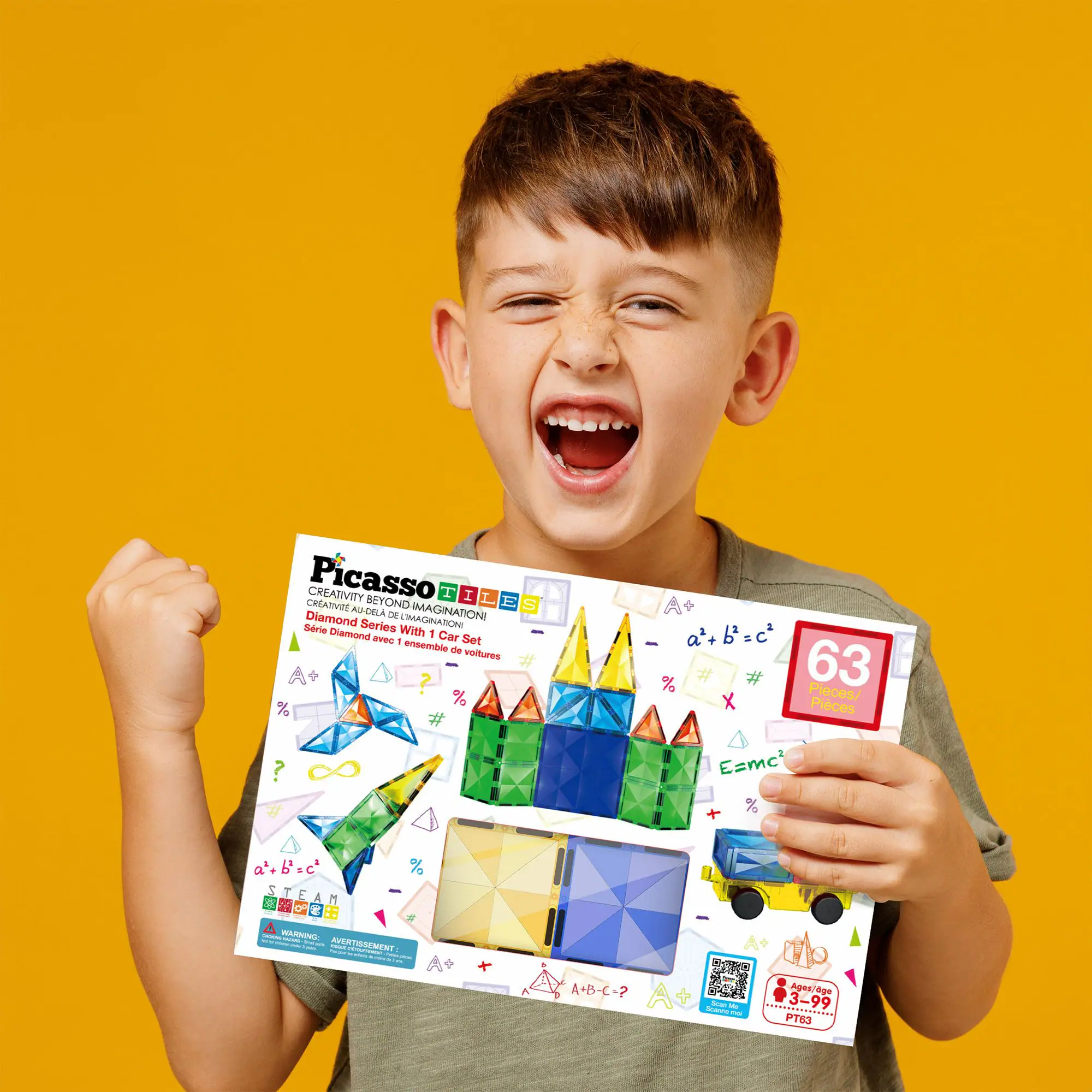 Picasso CREATIVITY BEYOND IMAGINATION Diamond Series Set! 63 Pieces/Pieces STEAM 3-99 Ages/age 3-99 P63