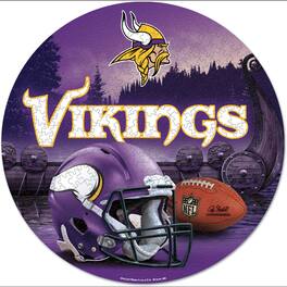 WinCraft - Minnesota Vikings Round 500-Piece Puzzle - Multicolor