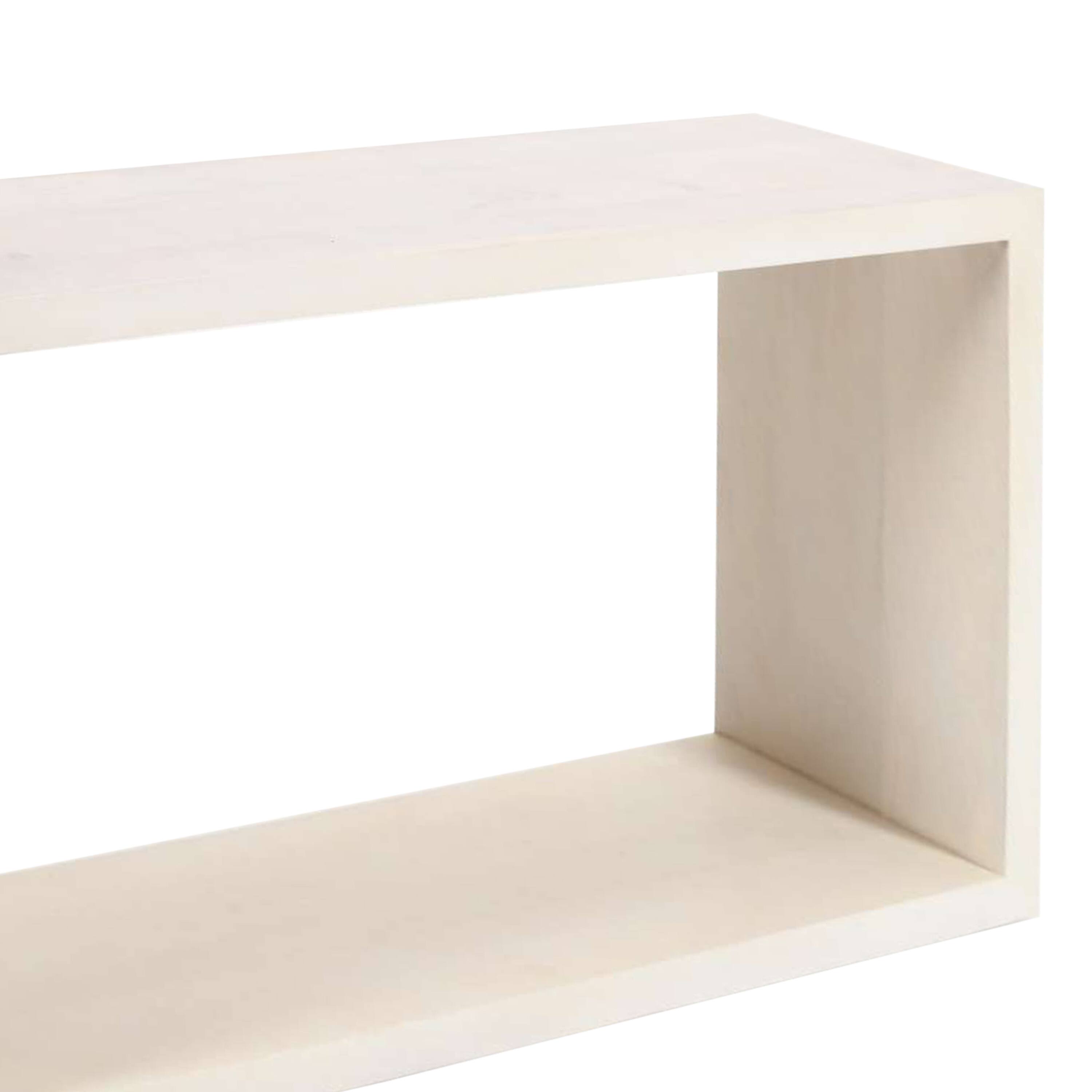 Alt View 1. Manhattan Lane - 52 Inch Sofa Console Table, Mango Wood Handcrafted Open Frame - Washed White.