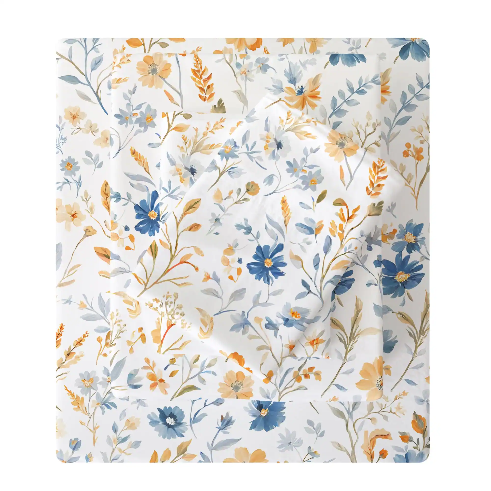 Blue Yellow Flower Full