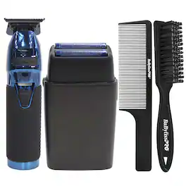 Babyliss - Pro LIMITEDFX Trimmer & Double Foil Shaver with Fade Tools - Blue