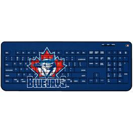 Keyscaper - Toronto Blue Jays 1997-2002 Cooperstown Solid Design Wireless Keyboard - Multicolor