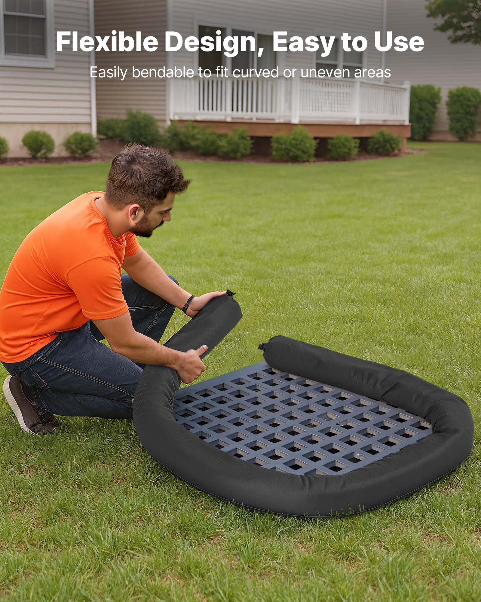Flexible Design, Easy to Use  
Easily bendable to fit curved or uneven areas