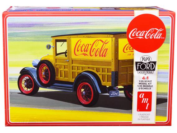 Coca-Cola
1929
FORD
WOODY/PICKUP
4-1
1/25 SCALE MODEL KIT
1/25 MODÈLE D'ÉCHELLE
1 PLASTIC KIT
1 TROUSSE EN PLASTIQUE