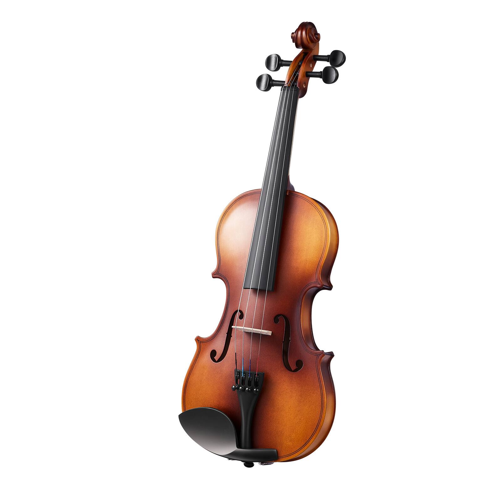 Alt View 5. VEVOR - Violin 4/4 Full Size for Adults, Violin Fiddle Set for Beginners with Hard Case, Rosin, Bow, Shoulder Rest, Bridge - Brown.