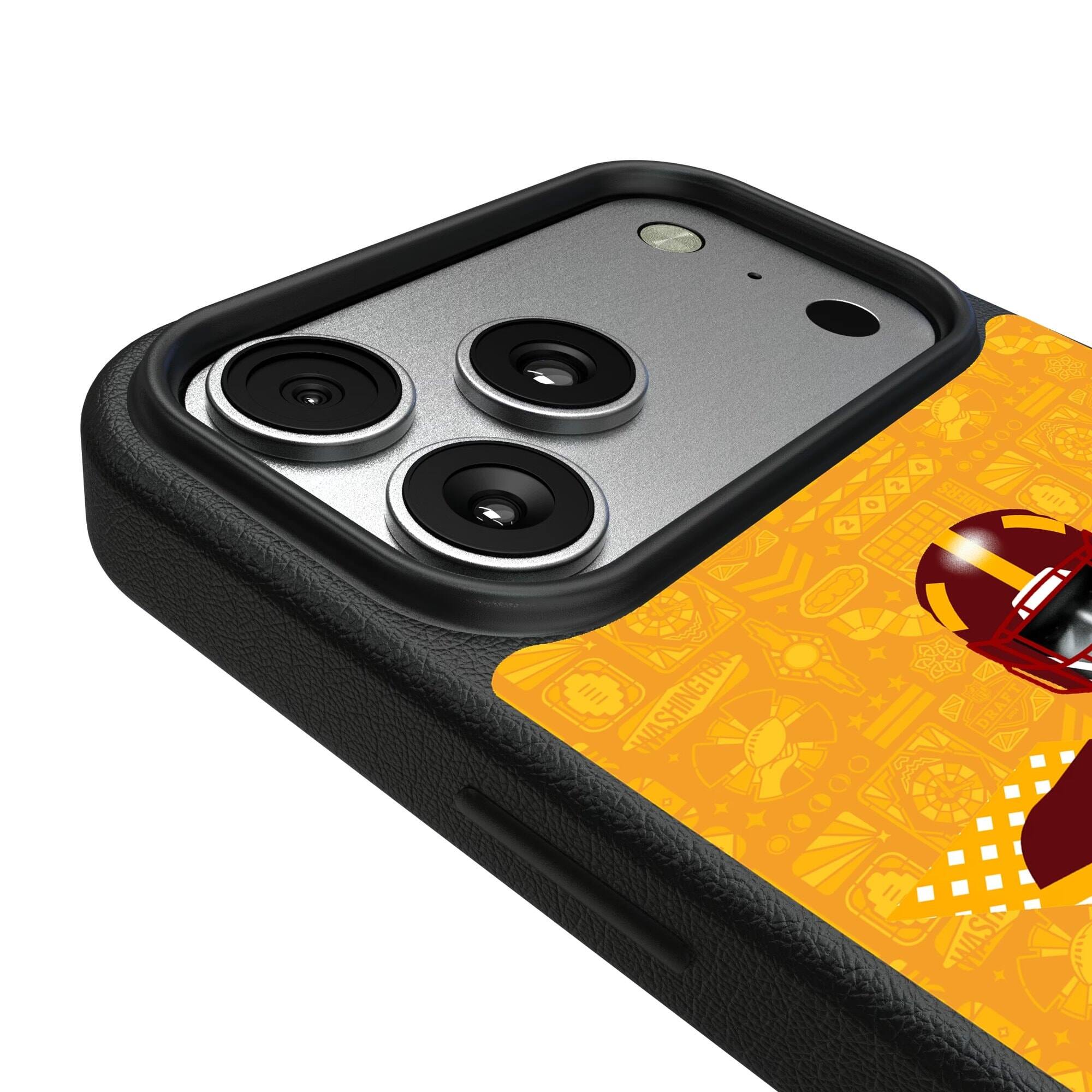 Alt View 2. Keyscaper - Washington Commanders iPhone Magnetic Bump Case - 16 Pro Max - Black.