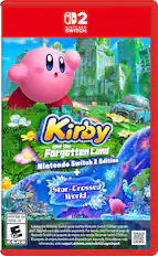 2 Nintendo Switch - Kirby and the Forgotten Land Switch 2 Edition Nintendo + Star-Crossed CeMknro nU World EVERYONE 10+ TODOS +10 Includes the Nintendo Switch game and the Nintendo Switch 2 Edition upgrade pack. Upgrade pack also available separately. For details, visit support.nintendo.com/switch2/upgradepack.