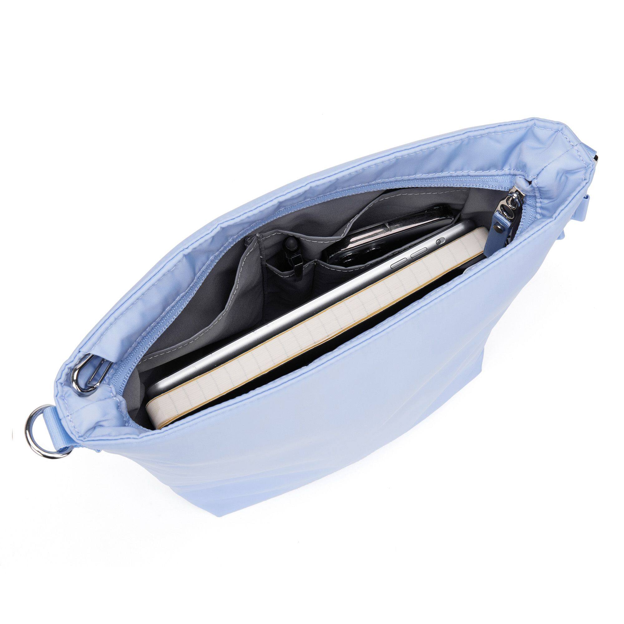 Alt View 2. Pacsafe - W Crossbody - Serenity Blue.