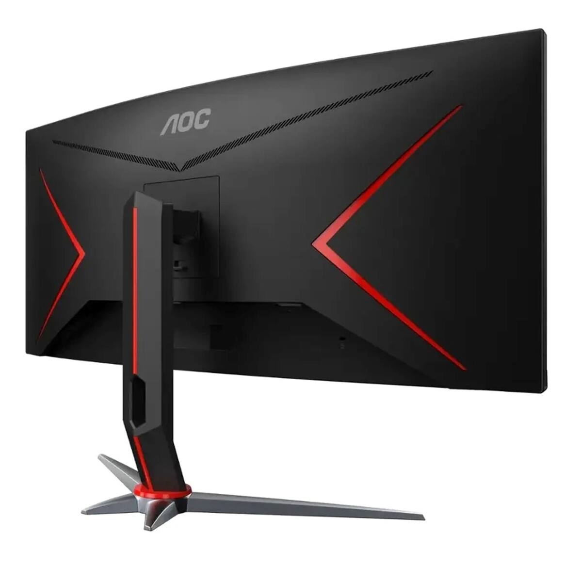 Alt View 2. AOC - CU34G2XP 34" UW-QHD (3440x1440) 180Hz 1ms Curved LED FreeSync Monitor,  - Black.