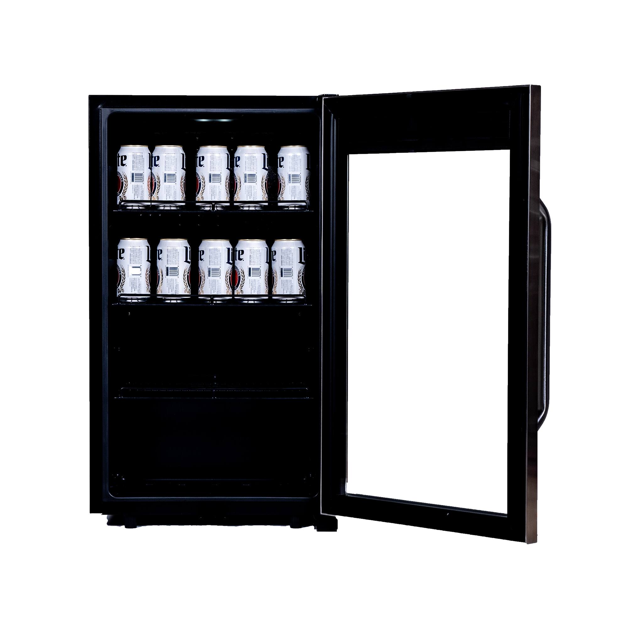 Alt View 1. Magic Chef - Commercial 18.9 in. W. Single Zone 83 Can Cooler in Stainless Steel - Black.