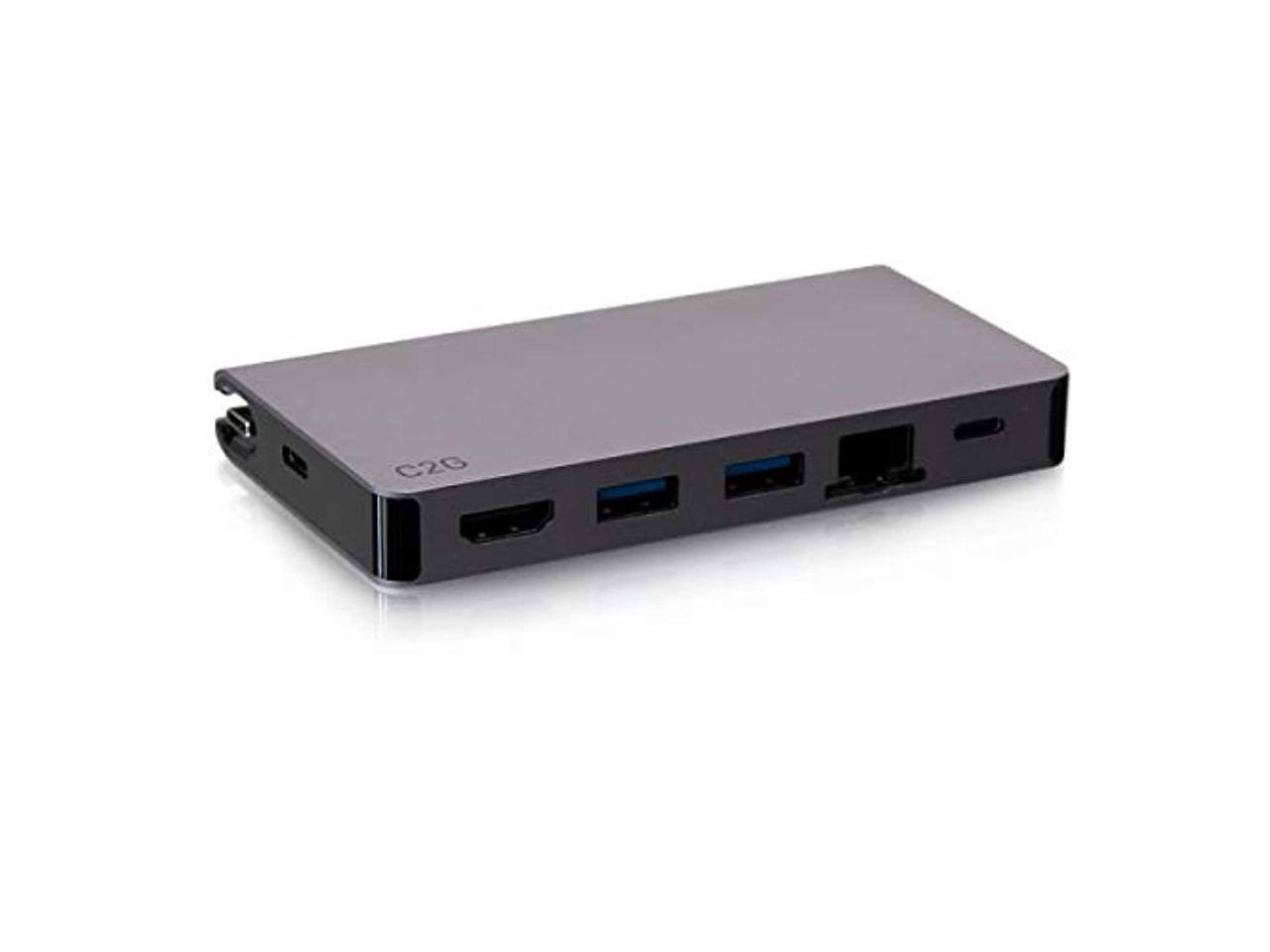 Alt View 7. Cables to Go - C2G 54457 100W Multiport USB-C Travel Dock.