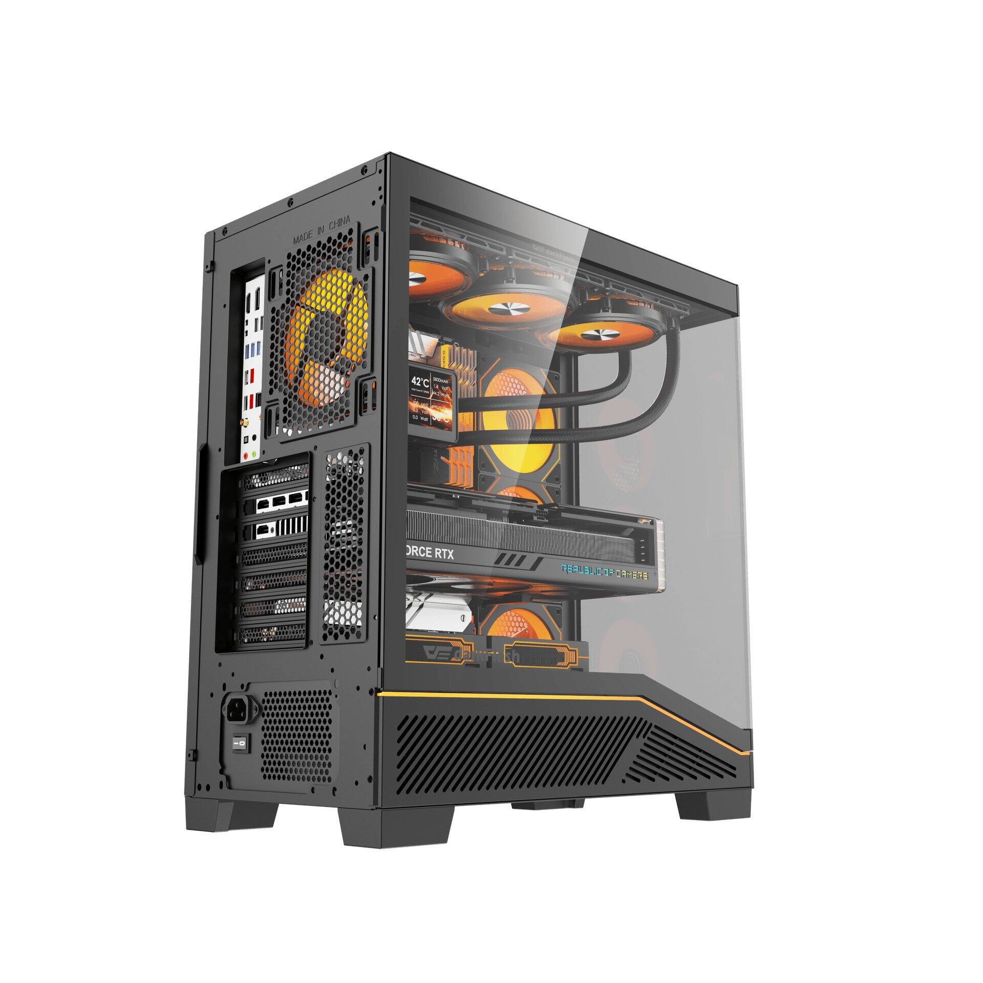 MADE IN CHINA  
42°C  
ORCE RTX  
REPUBLIC OF GAMERS
