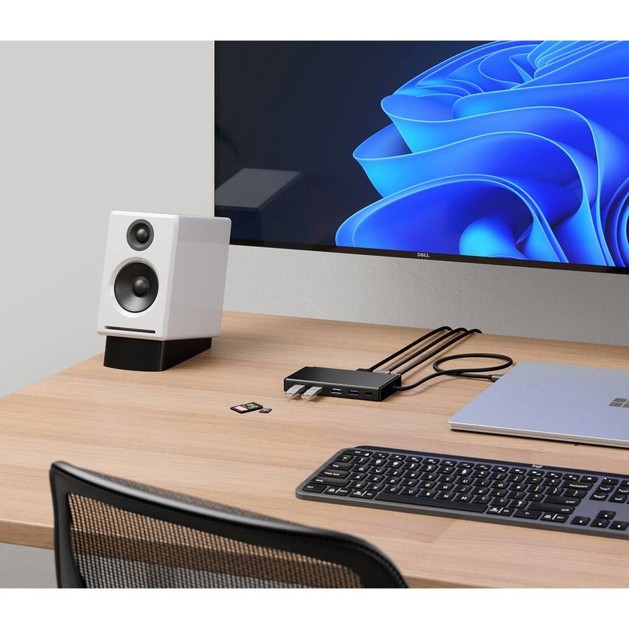 Alt View 5. Alogic - Alogic MV2 USB-C Dual Display DP Alt Mode Docking Station - for Notebook - Memory Card Reader - SD, microSD - 100 W.
