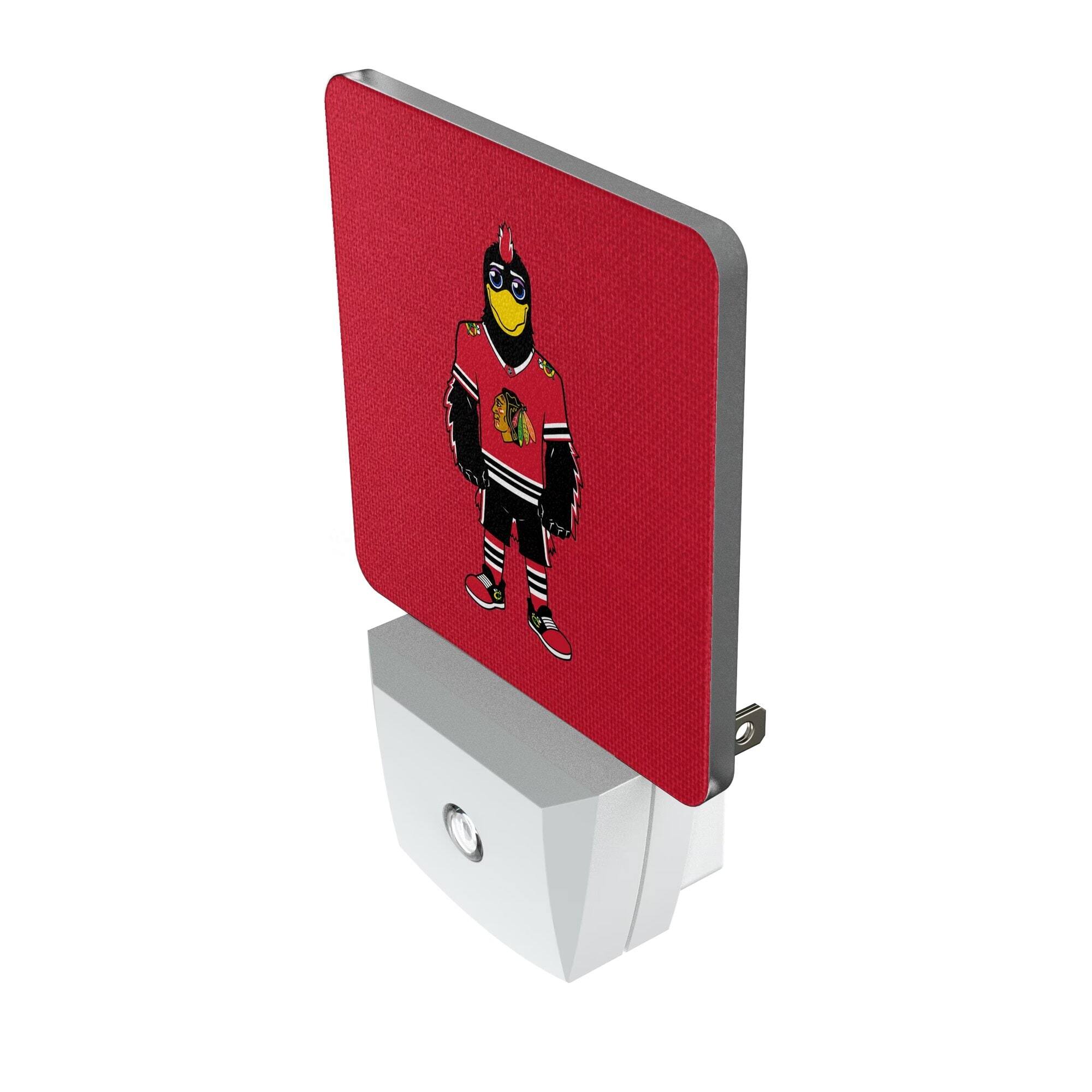 Alt View 1. Keyscaper - Chicago Blackhawks 2-Pack Solid Design Mascot Nightlight Set - White.