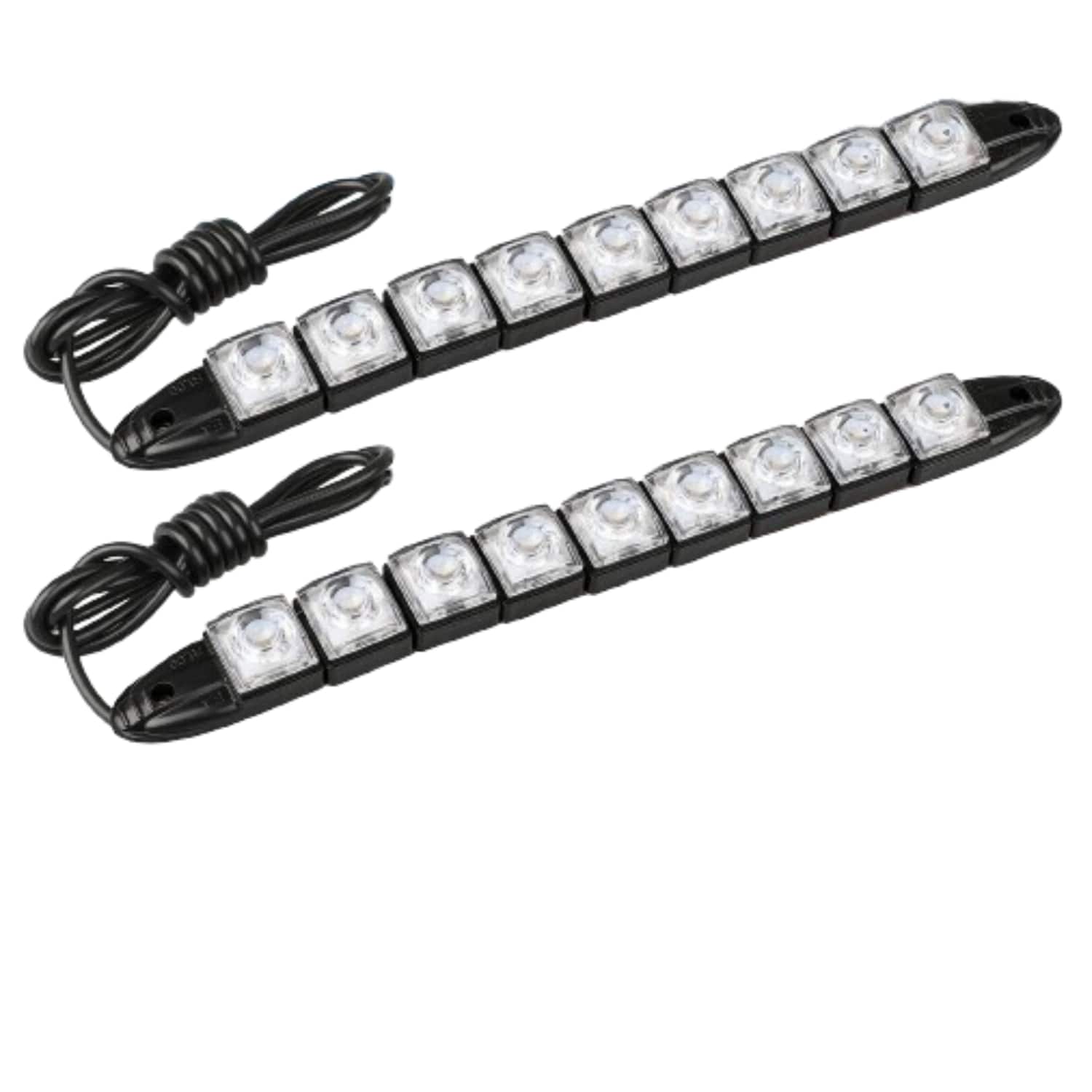 Home Collection - 2PCS 9 LED Marine Bow Boat Navigation Light Strip 12V for Yacht Pontoon Red and Green - Red (Port), Green (Starboard)