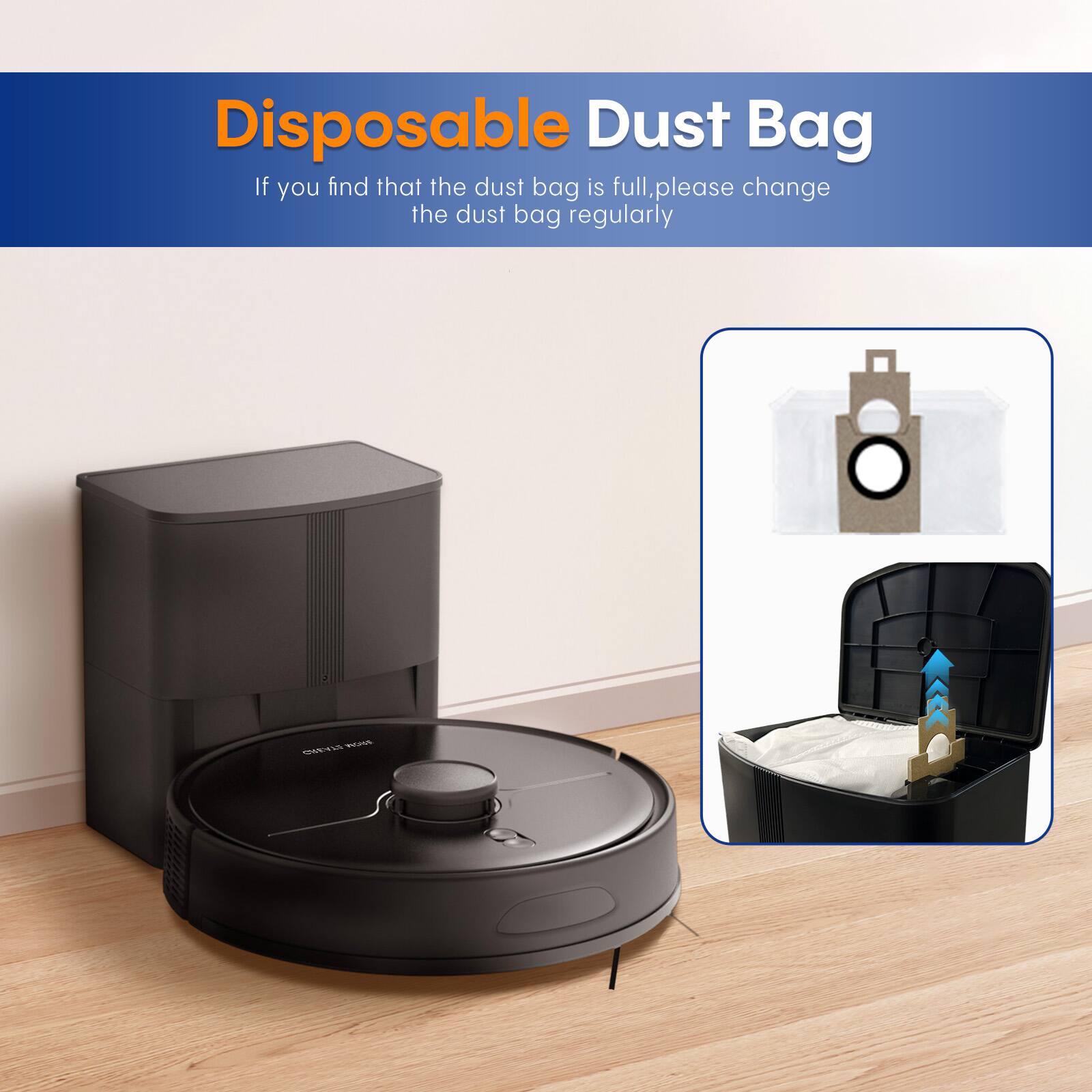Disposable Dust Bag

If you find that the dust bag is full, please change the dust bag regularly.