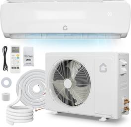 GARVEE - 12000BTU Mini Split AC Heating System Ductless Split Air Conditioner Heater 19 SEER2 115V AC L Panel