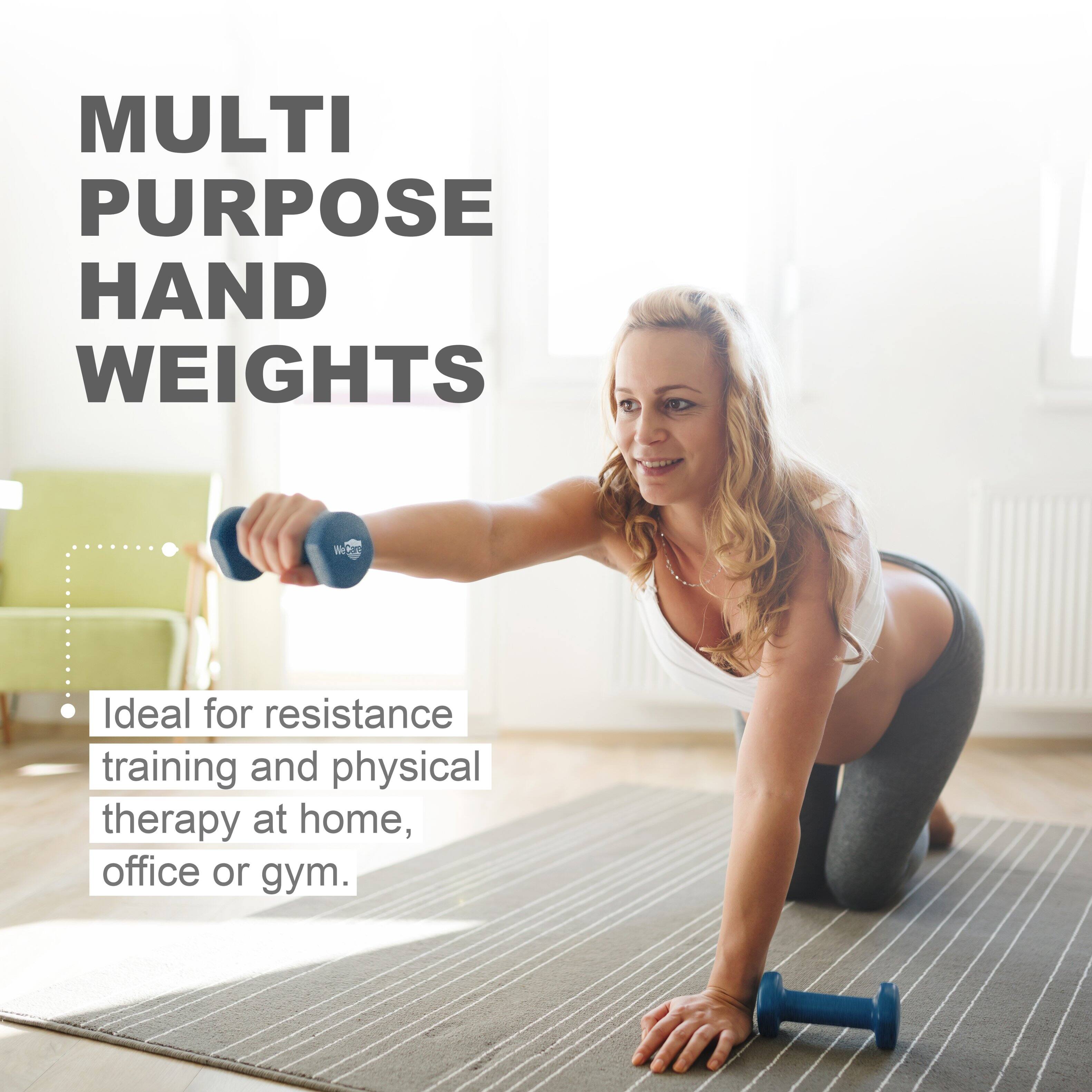 MULTI PURPOSE HAND WEIGHTS

Ideal for resistance training and physical therapy at home, office or gym.