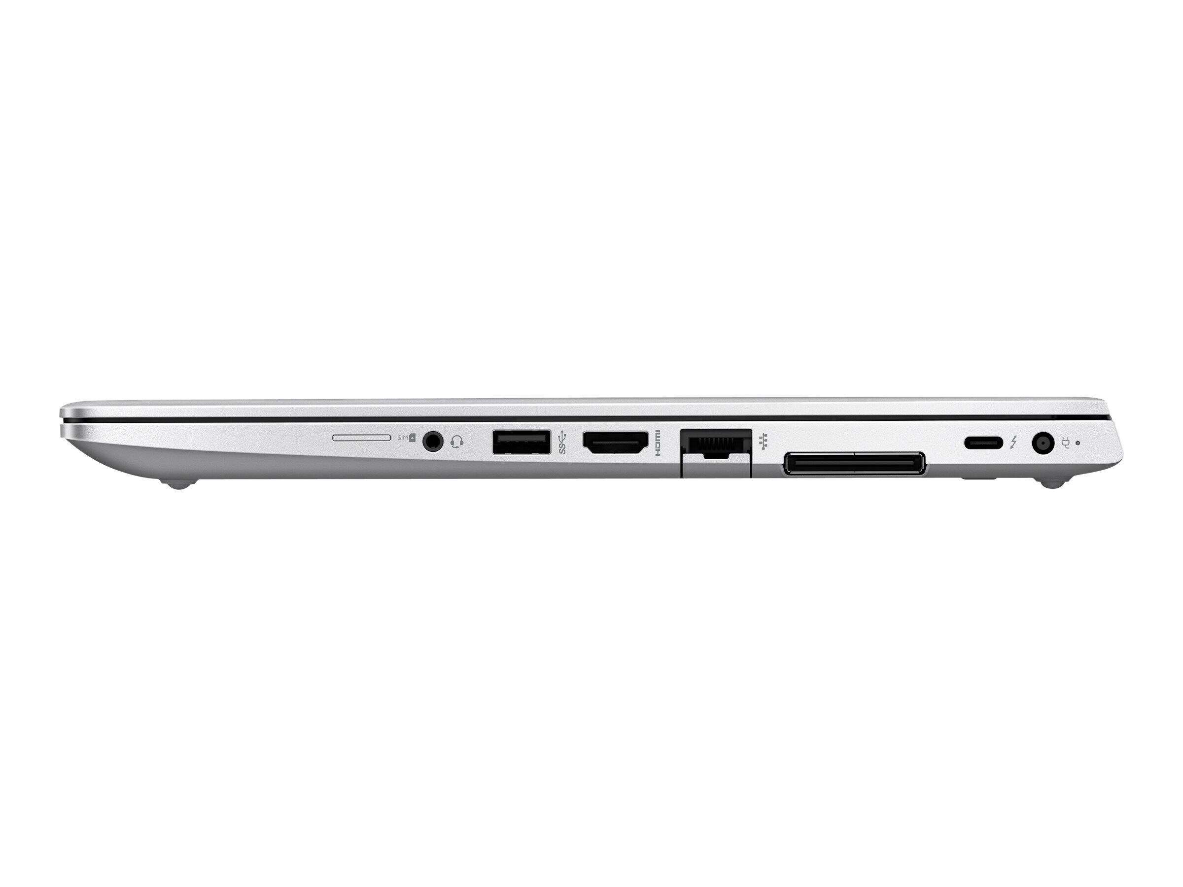 Alt View 5. HP - EliteBook 840 G6 14" FHD Touch Intel Core i7-8665U 1.9 GHz up to 4.8 GHz 16GB DDR4 256GB SSD Windows 11 Pro Laptop - Silver.