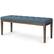 Angle. Simpli Home - Waverly Tufted Ottoman Bench - Denim Blue.