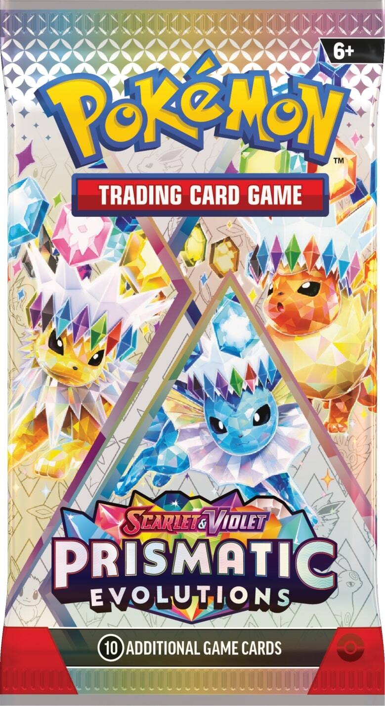 6+ PoKeMoN TM TRADING CARD GAME SCARLET & VIOLET PRISMATIC EVOLUTIONS 10 ADDITIONAL GAME CARDS
