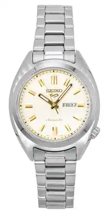 Seiko - Sports Hebitama SNXS Stainless Steel Dial Automatic SRE023K1 100M Women's Watch - Cream