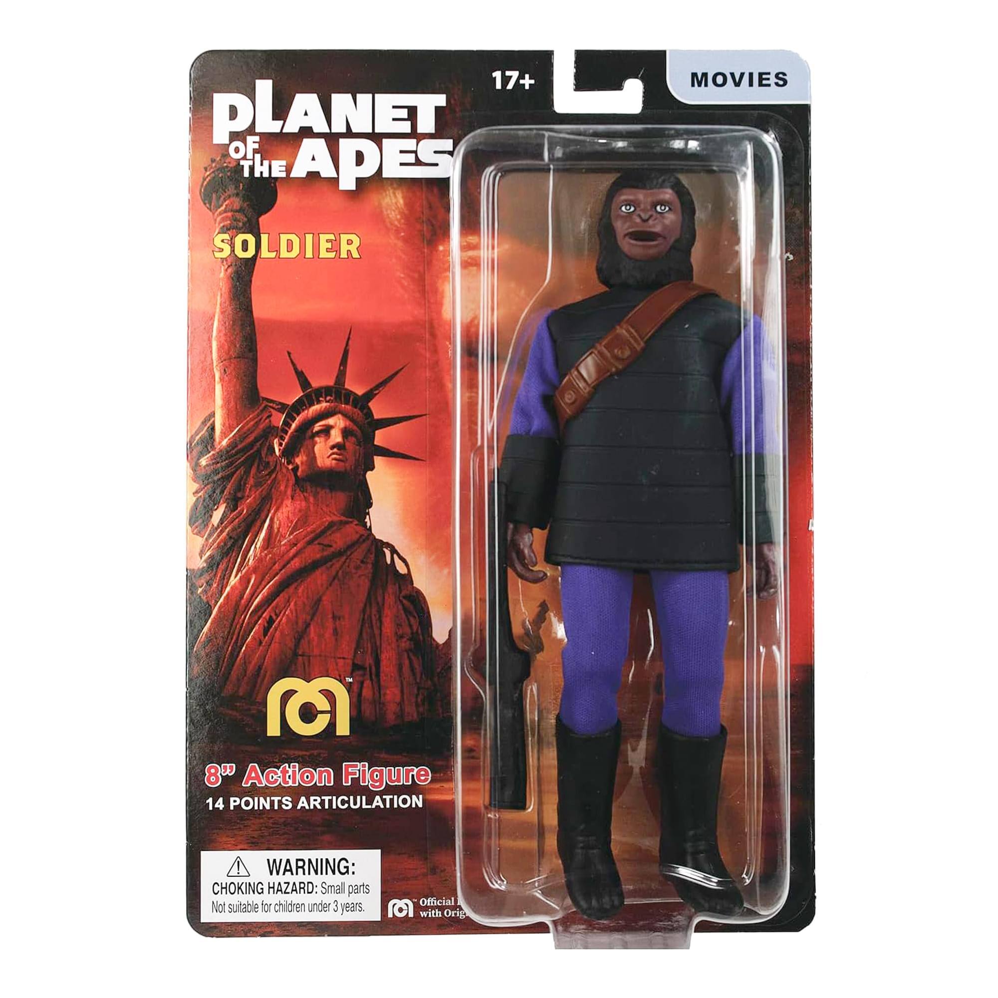 17+ PLANET OF THE APES MOVIES SOLDIER 8" Action Figure 14 POINTS ARTICULATION WARNING: CHOKING HAZARD: Small parts Not suitable for children under 3 years. Official with Original