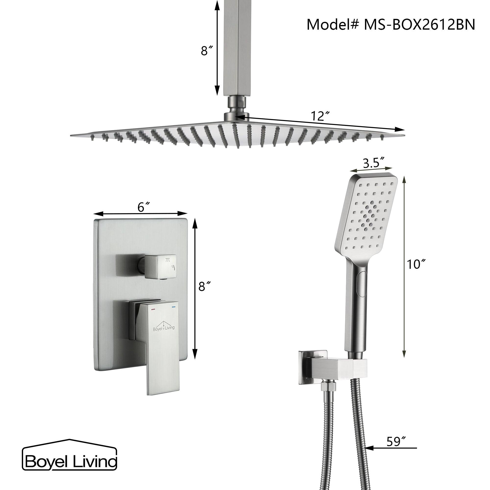 Model# MS-BOX2612BN 8" 12" 3.5" 6" 10" 8" - Boyel Living 59"