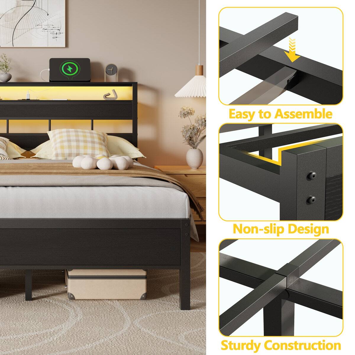 Easy to Assemble  
Non-slip Design  
Sturdy Construction